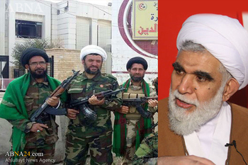 أمين عام المجمع العالمي لأهل البيت (ع) يستقبل رجال الدين من الحشد الشعبي 